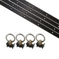 Us Cargo Control 8 Piece 4' L Track Tie Down System- Black APK8BL